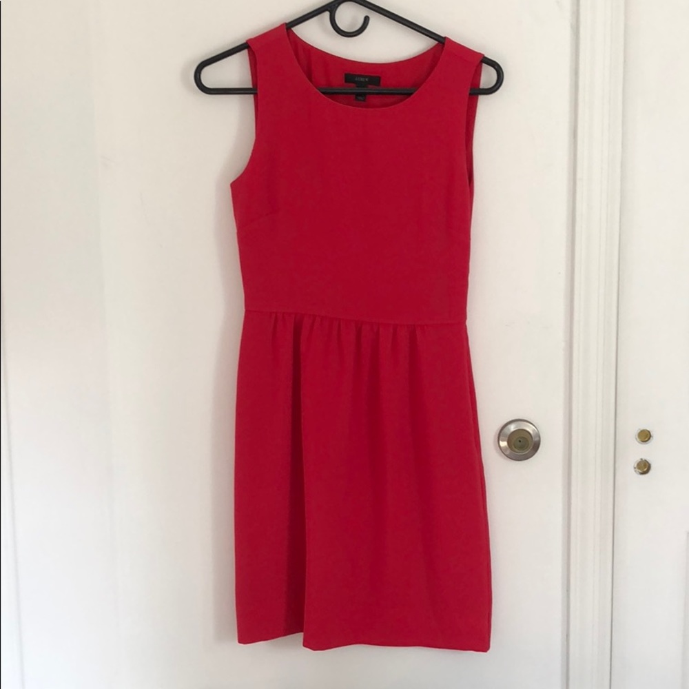 Jcrew red dress